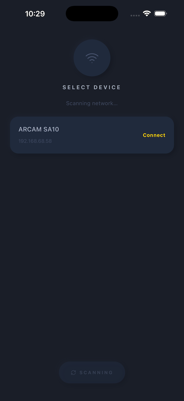 Amp Control screen 3